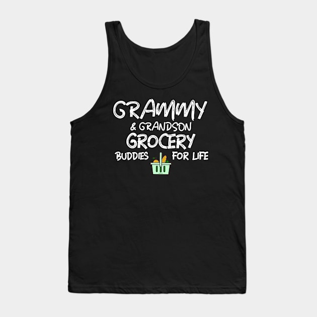 Grammy & Grandson Grocery Buddies for Life (Light Print) Tank Top by TiffanybmMoore